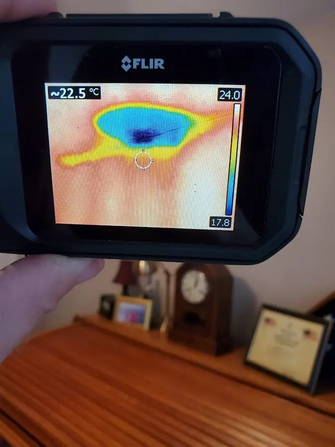 Thermal imaging inspection for water damage in Lindenhurst