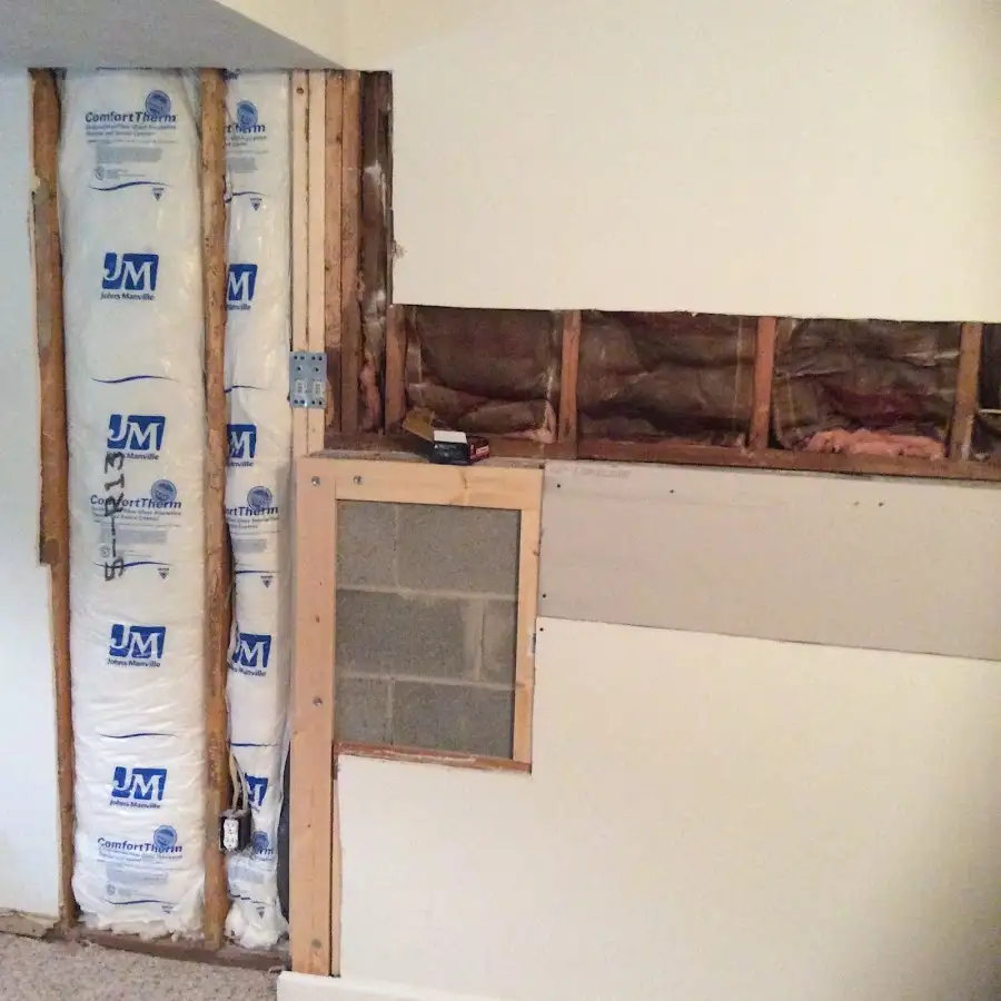 Wall insulation replacement during Odor Removal & Deodorization in Lindenhurst